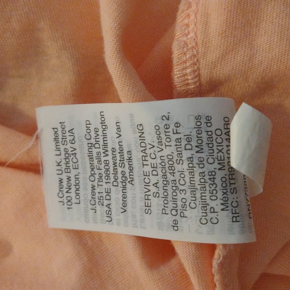 J. Crew peach tee shirt dress Sz XS - Picture 6 of 6